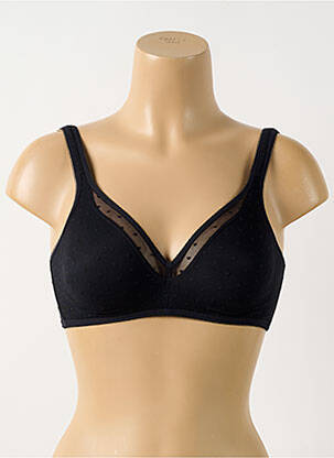 Soutien-gorge sans armature haut soutien-gorge emboitant noir GEMMA femme