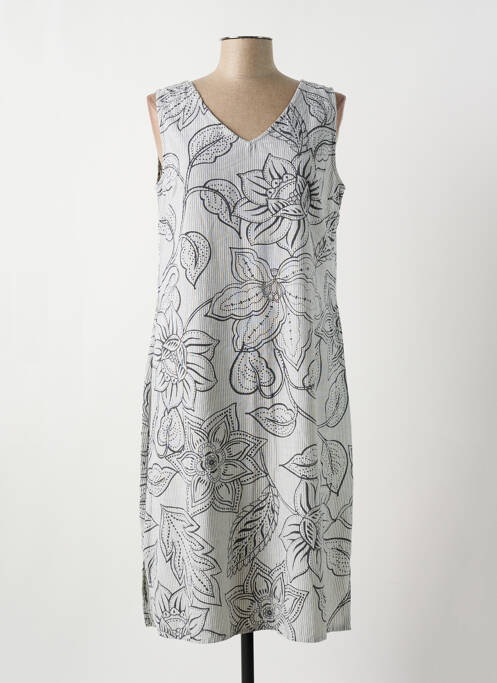 Robe mi-longue gris AGATHE & LOUISE pour femme