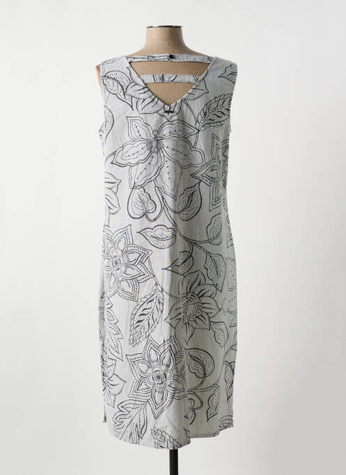 Robe mi-longue gris AGATHE & LOUISE pour femme