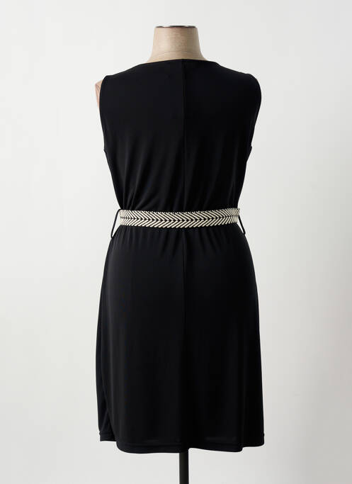 Robe mi-longue noir QUATRE VINGT JOURS pour femme