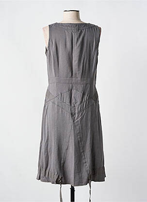 Robe mi-longue sans manche sans manche gris SALT & PEPPER femme