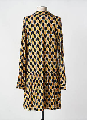 Robe courte coupe évasée manches longues beige SURKANA femme