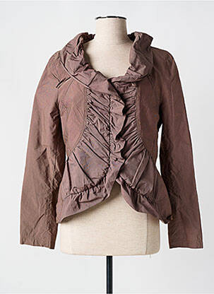 Veste casual coupe cintrée rouge EVA KAYAN femme