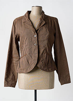 Blazer coupe cintrée marron SALT & PEPPER femme