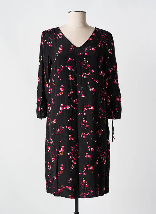 Robe courte manches 3/4 manches 3/4 noir STREET ONE femme