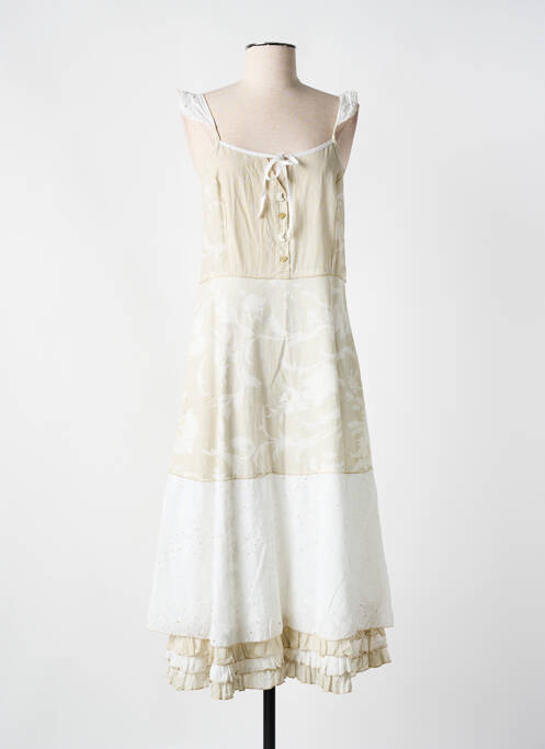 Robe mi-longue beige TILBER pour femme