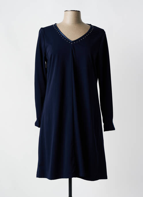 Robe mi-longue bleu MALOKA pour femme