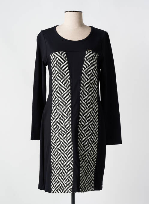 Robe mi-longue noir MALOKA pour femme