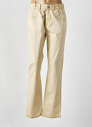 Pantalon slim tissage enduit taille normale or FRED SABATIER femme