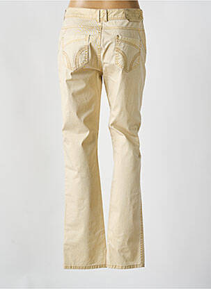 Pantalon slim tissage enduit taille normale or FRED SABATIER femme