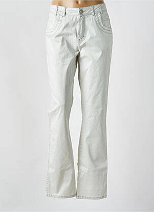 Pantalon slim tissage enduit taille normale argent FRED SABATIER femme
