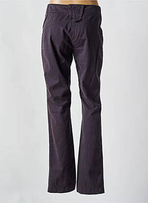 Pantalon droit tissage popeline taille normale gris EVA KAYAN femme
