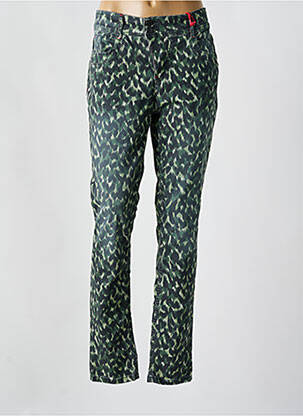 Jeans coupe slim stretch taille basse vert STREET ONE femme