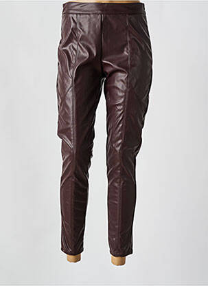 Pantalon 7/8 taille haute taille haute marron SURKANA femme