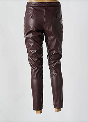 Pantalon 7/8 taille haute taille haute marron SURKANA femme