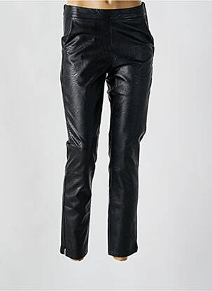 Pantalon 7/8 taille à pinces taille normale noir SIGNE NATURE femme