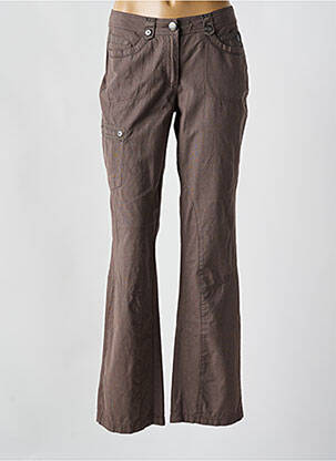 Pantalon flare taille normale taille normale marron CECIL femme
