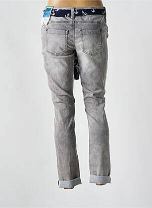 Jeans coupe slim stretch taille basse gris STREET ONE femme