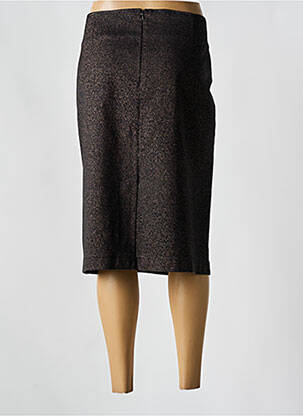 Jupe mi-longue stretch noir SIGNE NATURE femme
