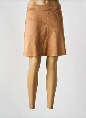 Jupe courte coupe évasée beige STREET ONE femme