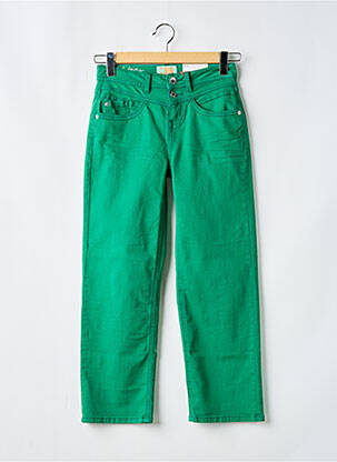 Jeans coupe droite stretch taille normale vert STREET ONE femme