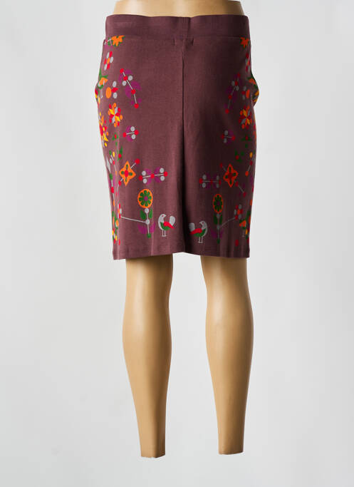 Jupe mi-longue coupe droite rouge SURKANA femme