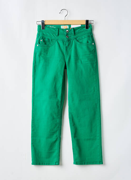Jeans coupe droite stretch taille normale vert STREET ONE femme
