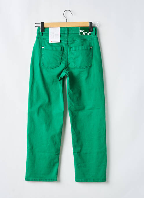 Jeans coupe droite stretch taille normale vert STREET ONE femme