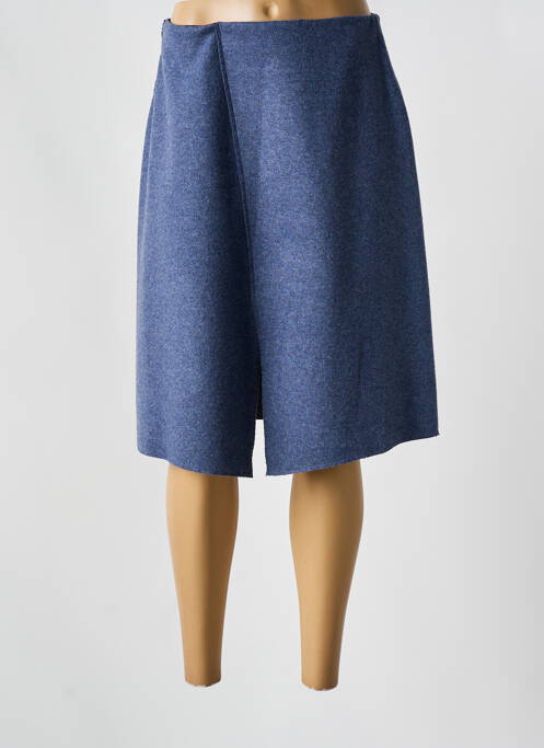 Jupe mi-longue bleu WMN pour femme