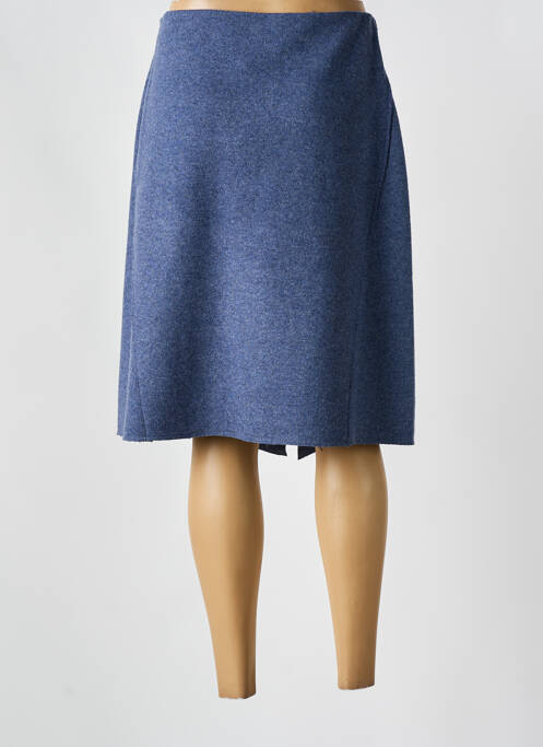 Jupe mi-longue bleu WMN pour femme