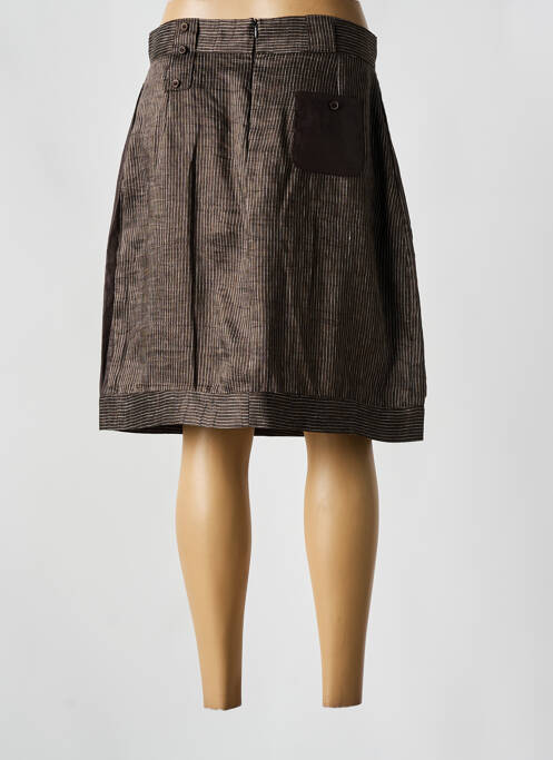 Jupe mi-longue marron ET DIEU CREA LA FEMME pour femme