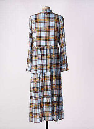 Robe longue manches longues manches longues bleu NUMPH femme