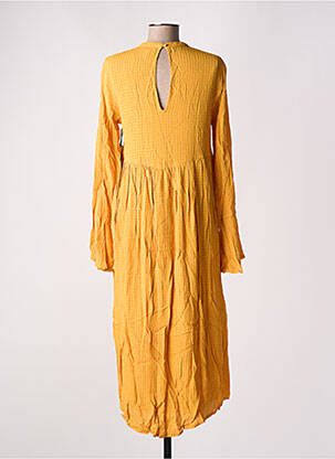 Robe mi-longue manches longues manches longues jaune AMUSE SOCIETY femme