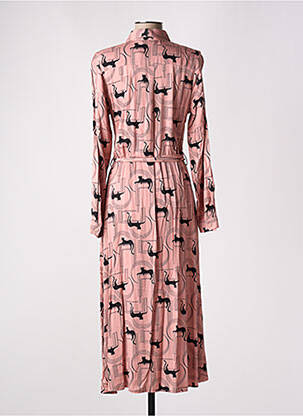 Robe longue manches longues manches longues rose MADEMOISELLE YEYE femme