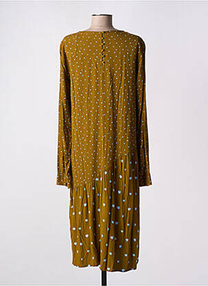 Robe mi-longue manches longues manches longues vert NUMPH femme