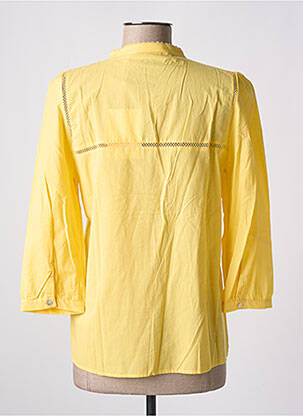 Chemisier coupe droite manches 3/4 jaune NUMPH femme