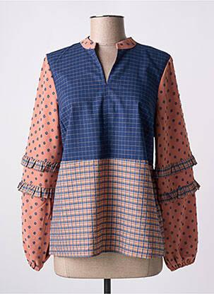 Blouse imprimé fantaisie manches longues rose NUMPH femme