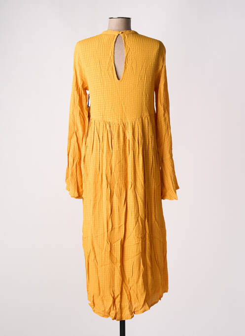 Robe mi-longue manches longues manches longues jaune AMUSE SOCIETY femme