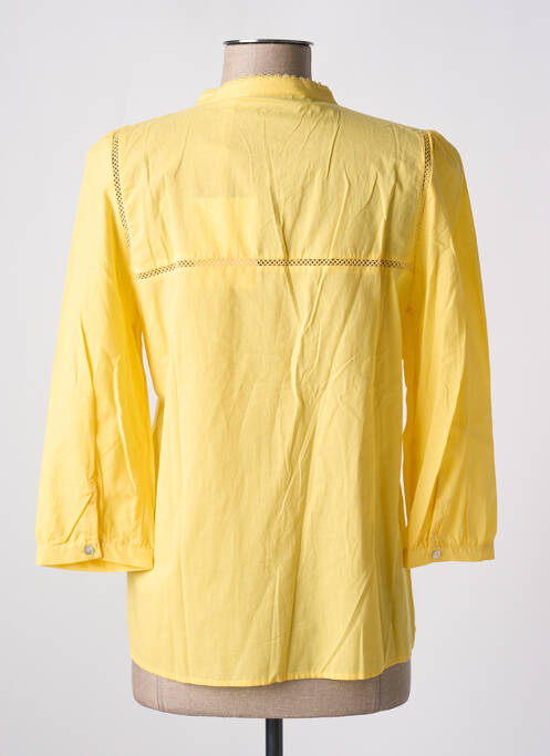 Chemisier coupe droite manches 3/4 jaune NUMPH femme
