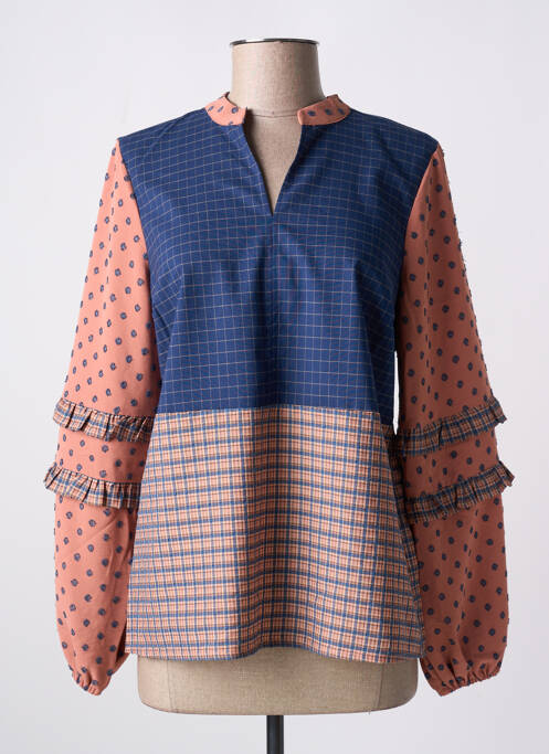 Blouse imprimé fantaisie manches longues rose NUMPH femme