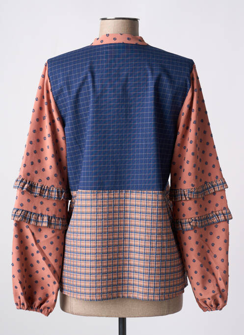 Blouse imprimé fantaisie manches longues rose NUMPH femme