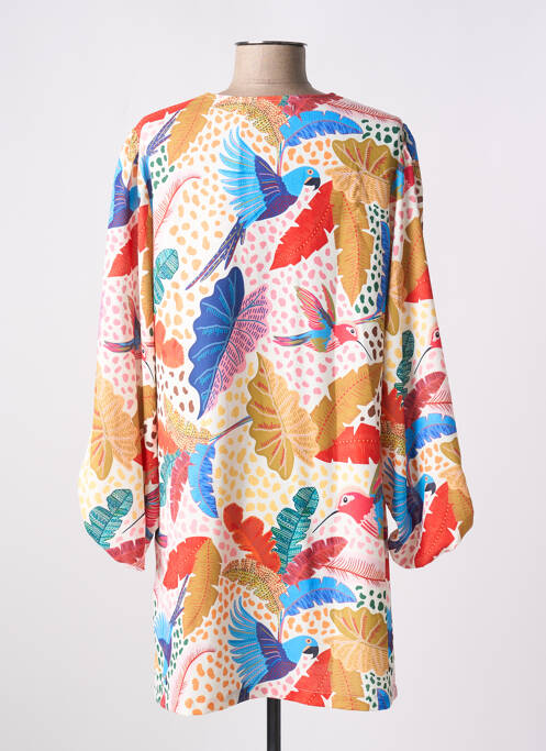 Robe courte beige TRAFFIC PEOPLE pour femme