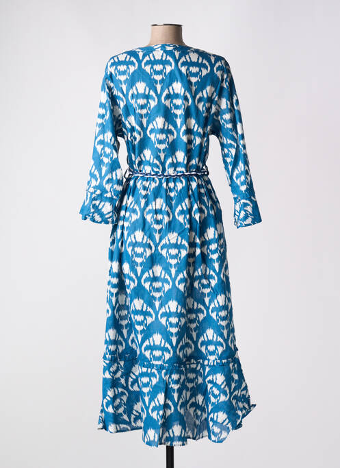 Robe longue bleu LOSAN pour femme