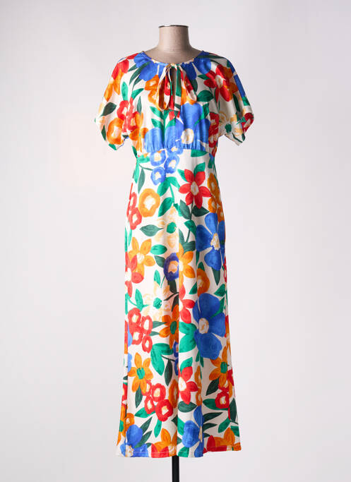 Robe longue bleu TRAFFIC PEOPLE pour femme
