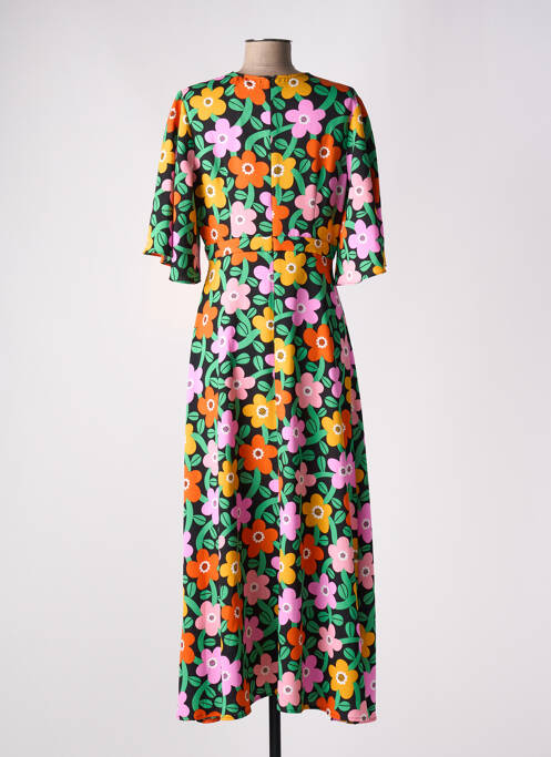 Robe longue noir TRAFFIC PEOPLE pour femme