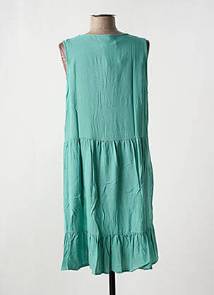 Robe mi-longue sans manche sans manche vert LOSAN femme