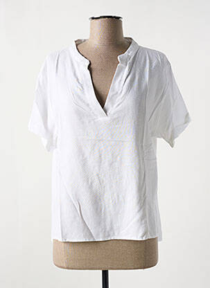 T-shirt coupe droite manches courtes blanc LOSAN femme