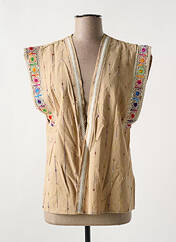 Gilet sans manche beige EMILIE.K pour femme seconde vue