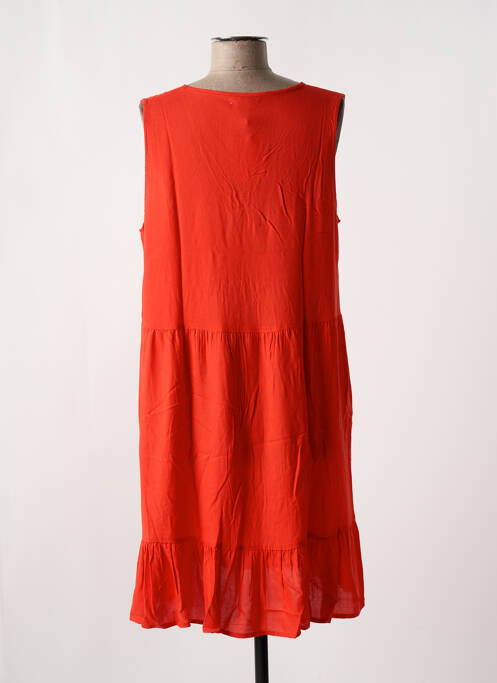Robe mi-longue sans manche sans manche rouge LOSAN femme