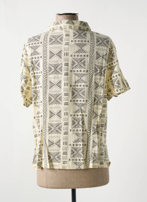 Chemisier manches courtes manches courtes beige LOSAN femme